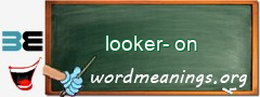 WordMeaning blackboard for looker-on